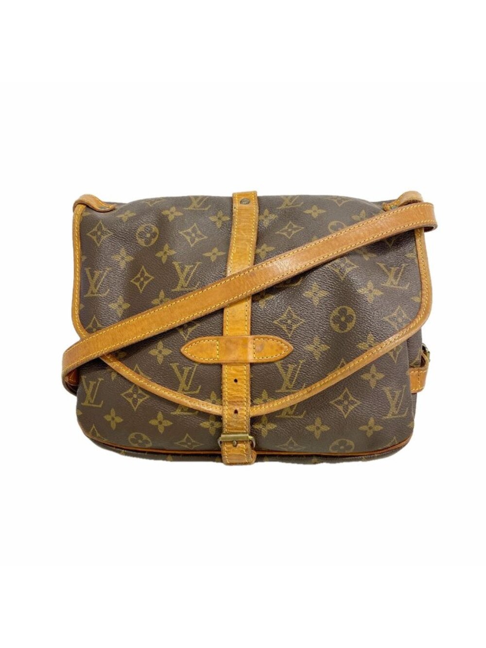 Louis Vuitton Shoulder Bag Monogram Saumur 30 Brown
